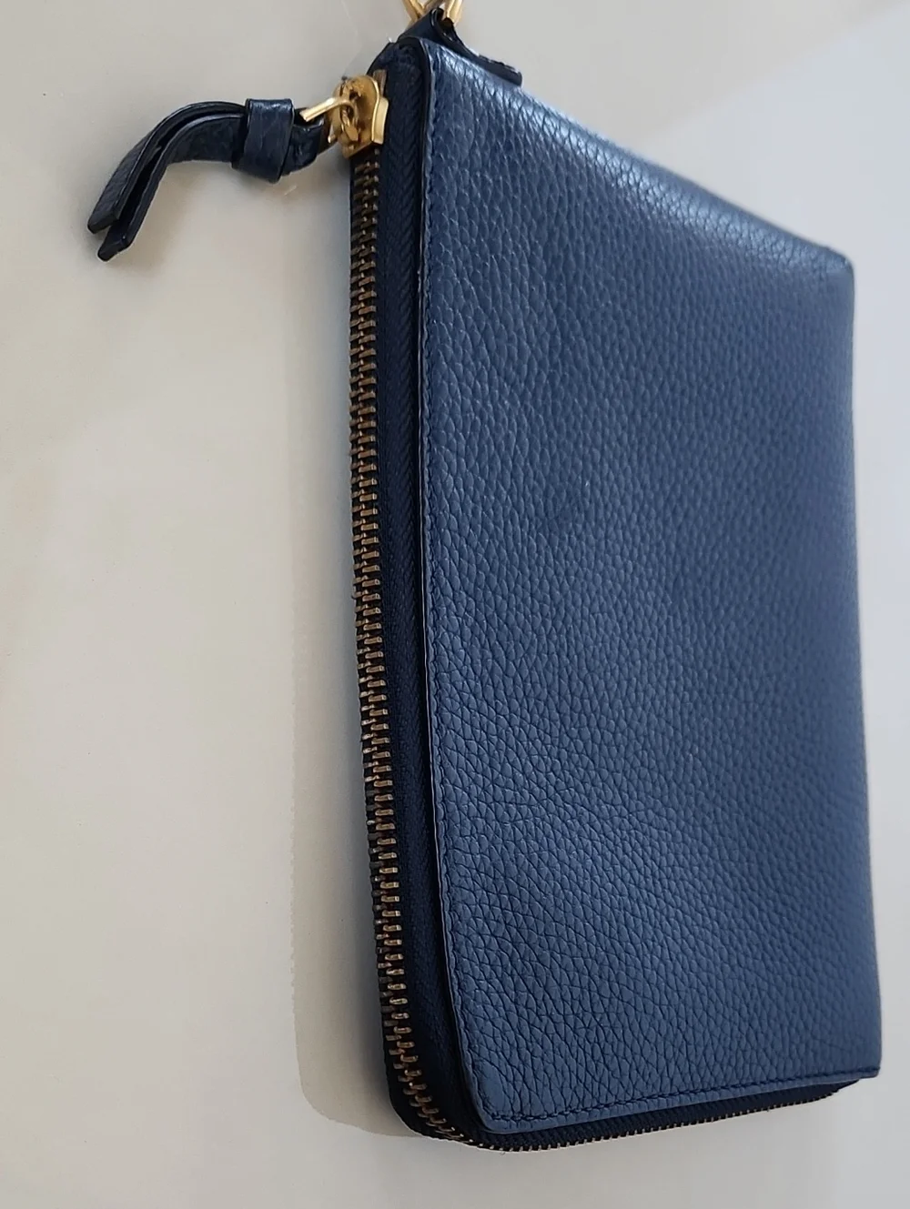 Tory Burch Navy Blue Wrislet Wallet